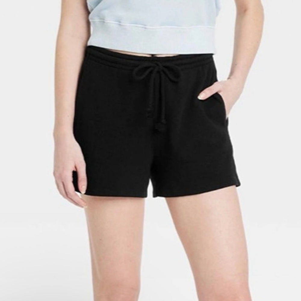 Universal Thread Black Cotton Blend Shorts